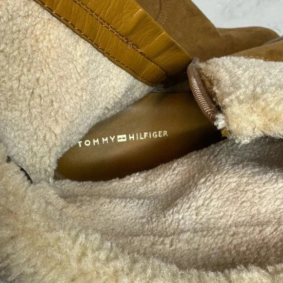 NWOB Tommy Hilfiger | Soffia2 Booties Suede Faux Fur Hidden Wedges - Picture 10 of 10